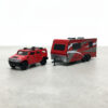 Johnny Lightning 2004 Hummer H2 Red with Dark Red Camper Trailer Limited