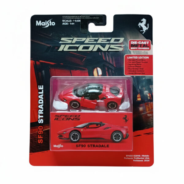 Maisto Ferrari SF90 Stradale Red with Black Top