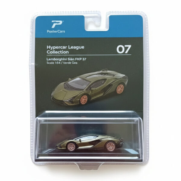 Lamborghini Sian FKP 37 Verde Gea Green Metallic Hypercar League Collection A Poster Cars Lamborghini Sian FKP 37 Verde Gea Green Metallic "Hypercar League Collection"