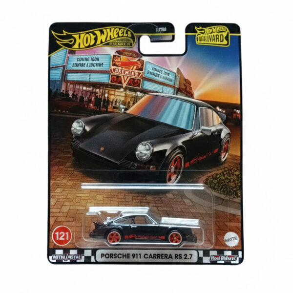 Porsche 911 Carrera RS 2.7 Black with Red Stripes Boulevard A Hot Wheels Porsche 911 Carrera RS 2.7 Black with Red Stripes "Boulevard"