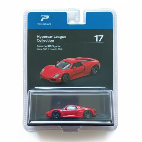 Poster Cars Porsche 918 Spyder Guards Red "Hypercar League Collection"